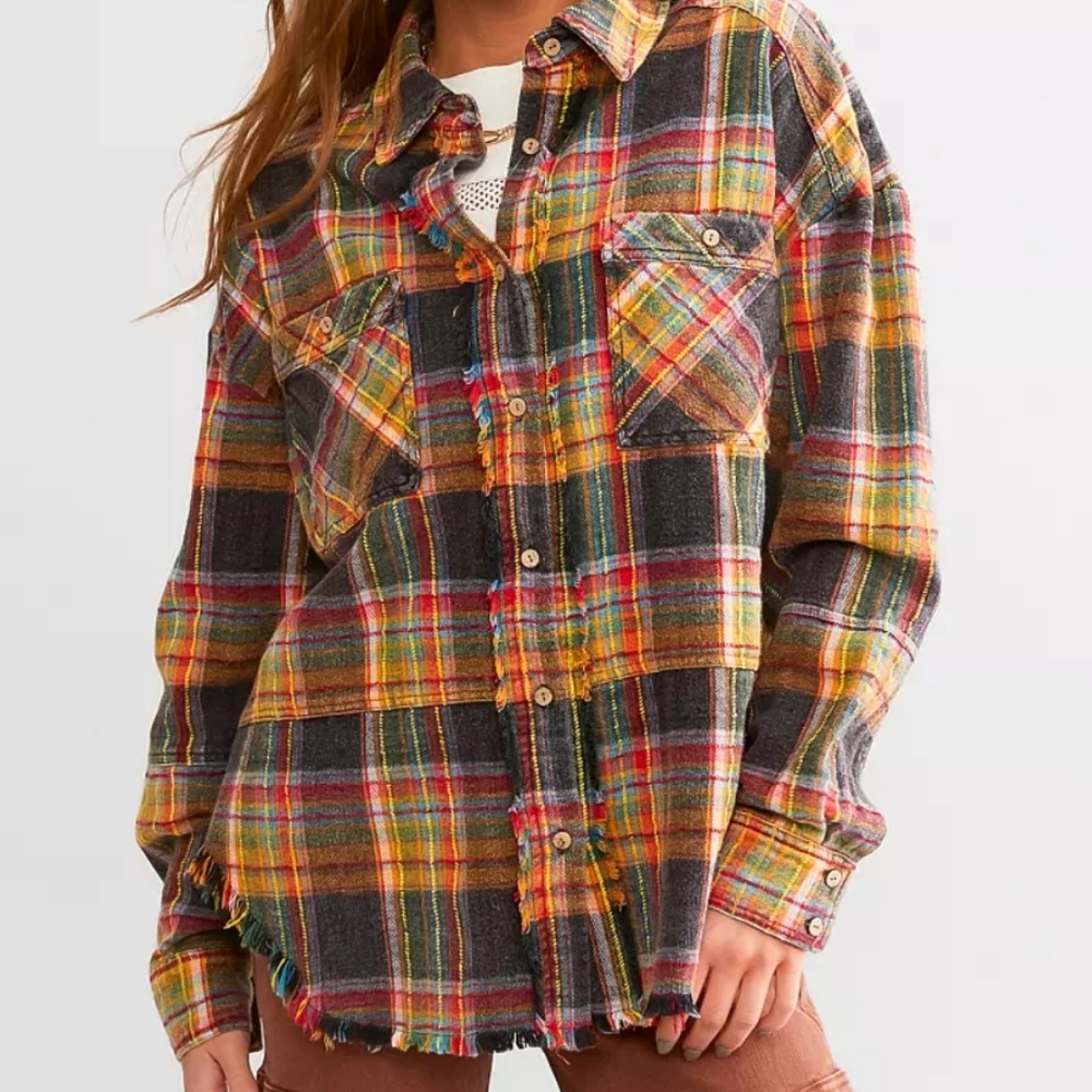 Gilded Intent Multicolor Plaid Button Down Shirt